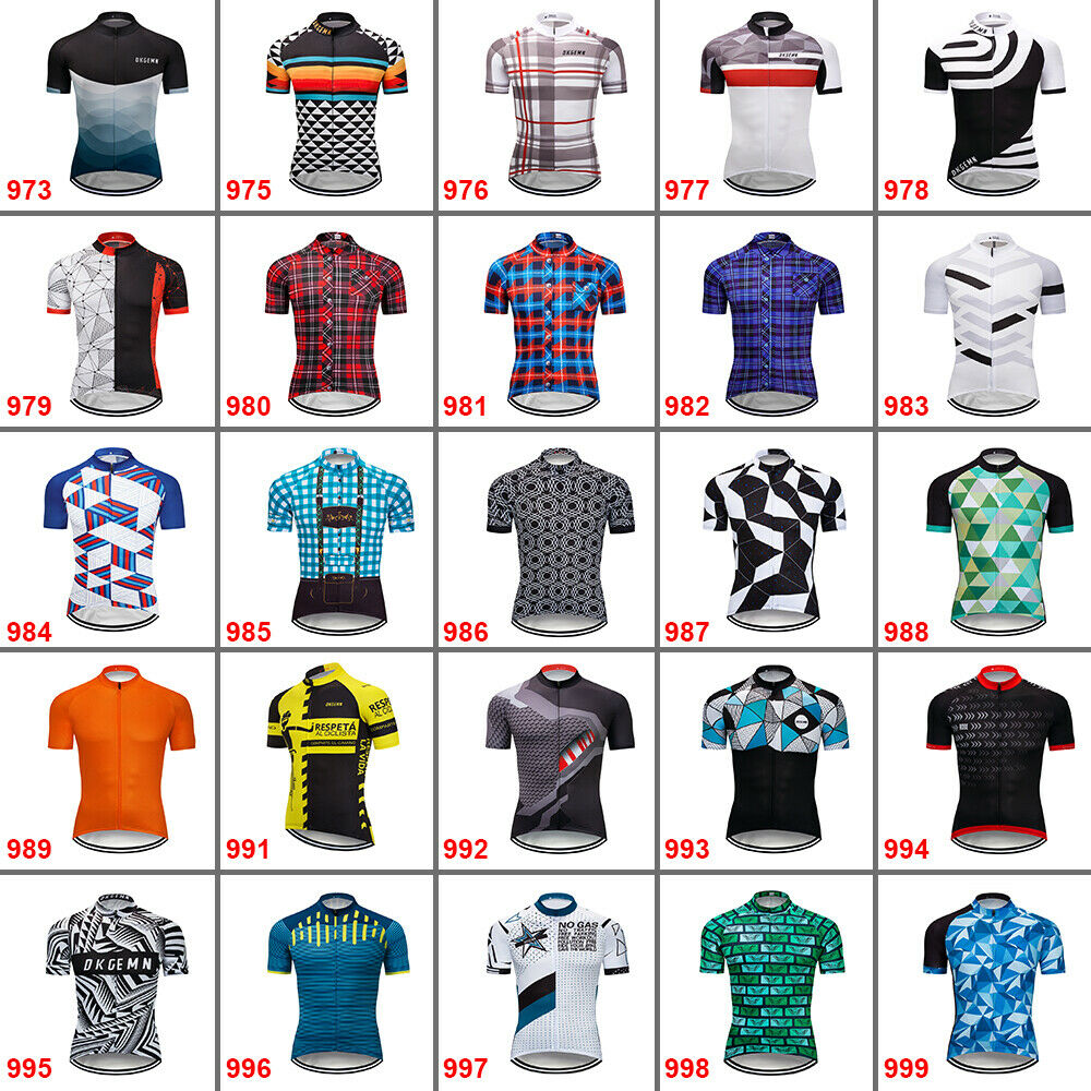 Mens Unique Bike Cycling Short Sleeve Jersey Bicycle Tops Maillots Shirt Jerseys