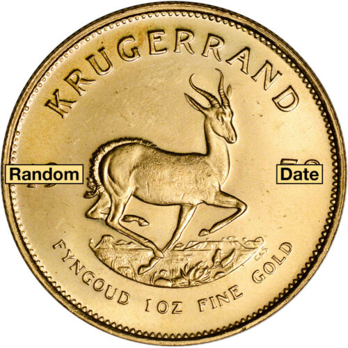 South Africa Gold (1 Oz) Krugerrand - Bu - Random Date