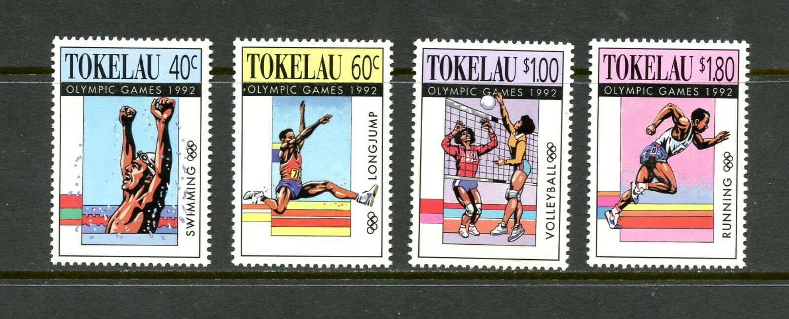 D657  Tokelau  1992   Olympics  Sports   4v.      Mnh