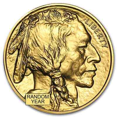 Us Mint 1 Oz American Gold Buffalo Random Date $50 Gold Coin .9999 Fine Bu