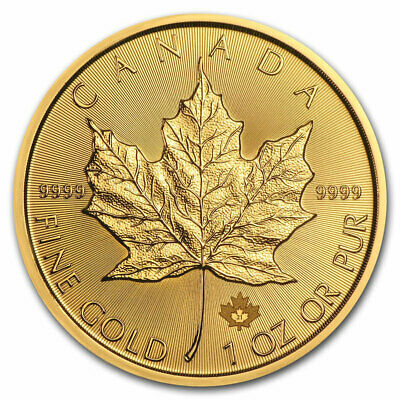 2021 Canadian 1 Oz Gold Maple Leaf $50 Coin .9999 Fine Bu