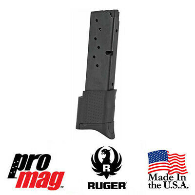 Promag Rug17 Extended 10 Rd 9mm Steel Clip Magazine For Ruger Ec9 Ec9s Lc9 Lc9s
