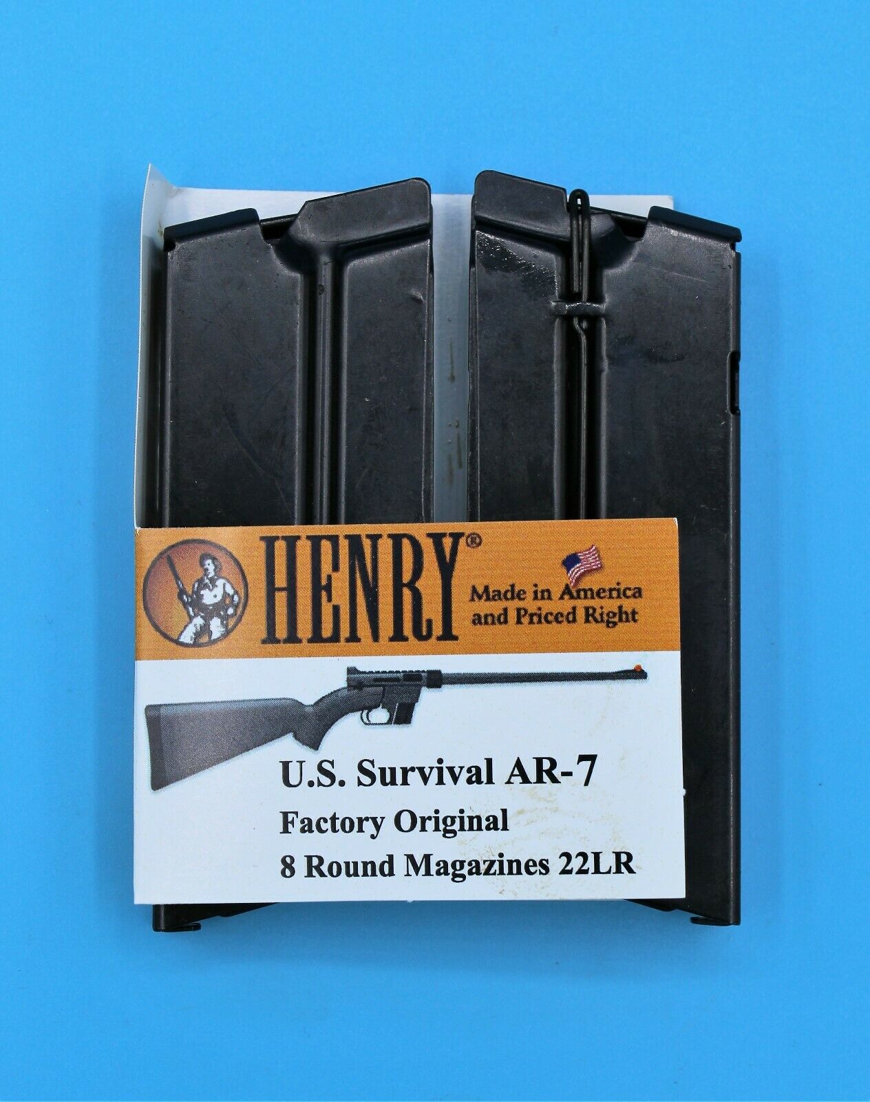 Henry 22 Us Survival Rifle Magazine .22 Lr 8-round Rd Clip Mag Two Pack 2-pack