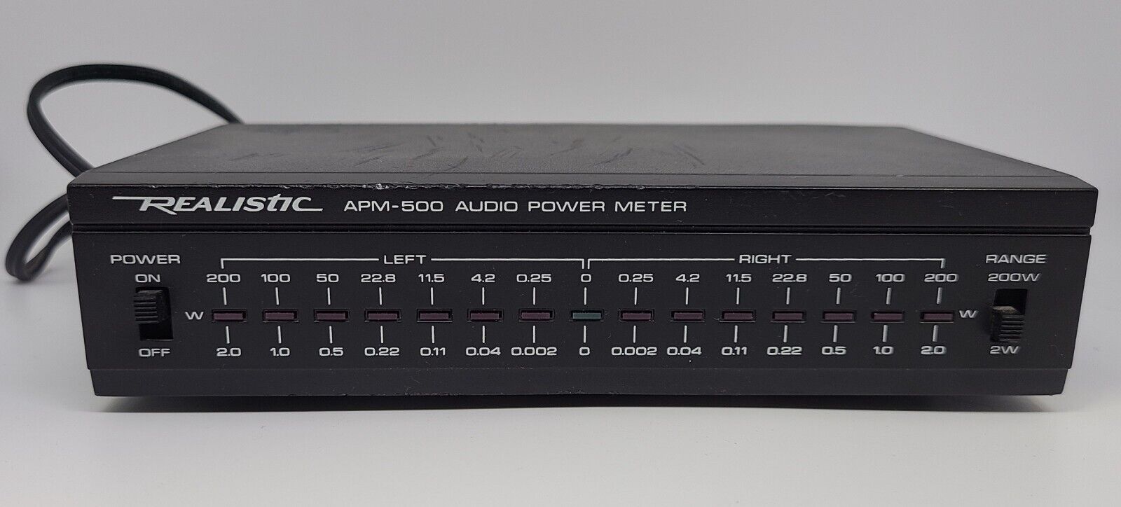 Vintage Realistic Audio Power Meter Apm-500 Model # 42-2107 - Tested Works Great