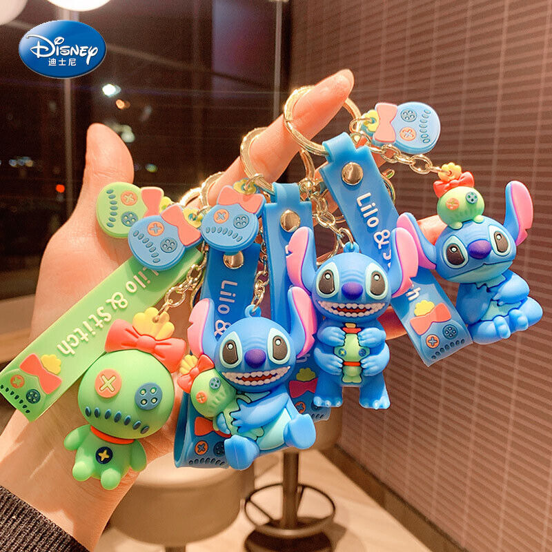 Lilo Stitch Anime Stitch Figure Model Toys Ornaments Key Chain Keyholder Unisex