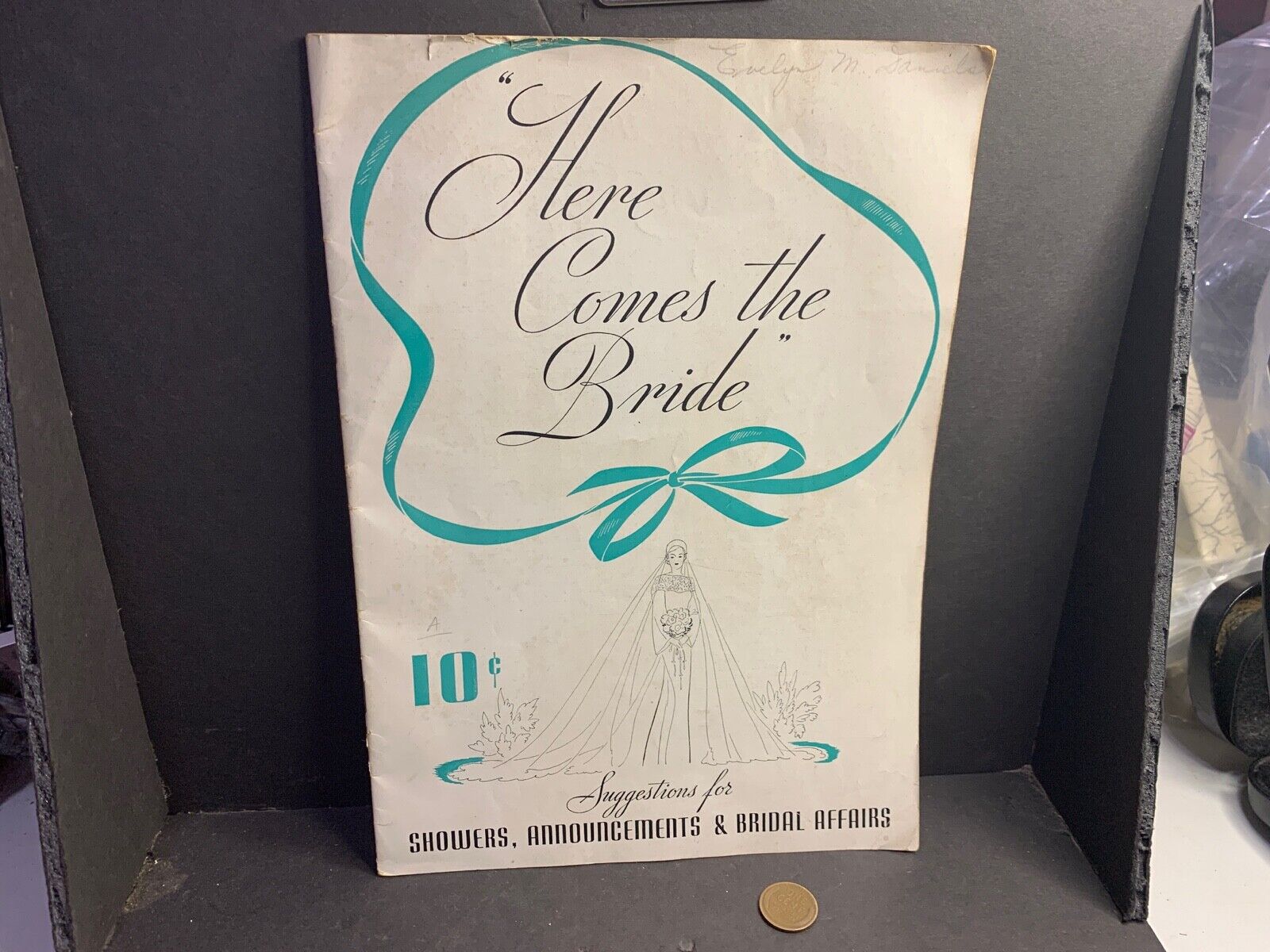 Vintage 1935 Dennison's Here Comes The Bride Craft Wedding Ideas