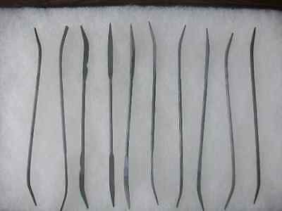 Riffler Needle File 10 Pc Set 3 Mm X 180 Mm Fine Cut Metal Wood Plastic