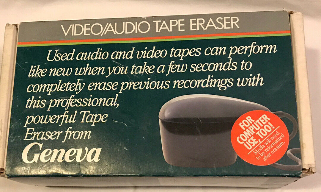 Geneva Pf-211 Professional Video/audio Tape Eraser Handheld Works