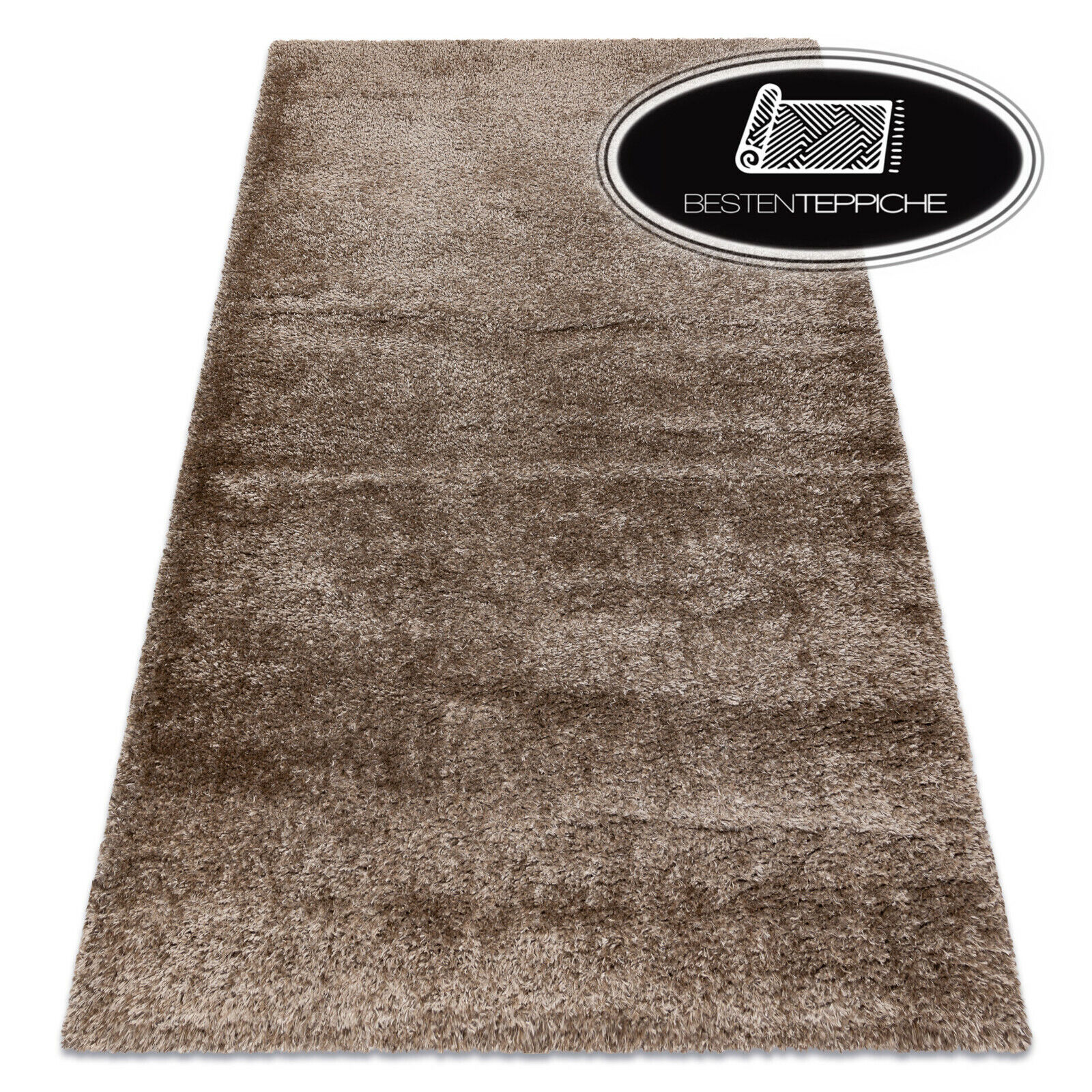 Modern Plain Shaggy Carpet " Fluffy " Soft 2in Very Thick Beige