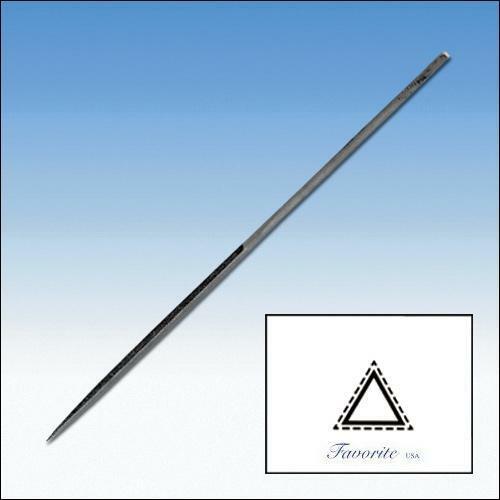 Glardon Vallorbe Swiss Needle File Three Square-16cm Cut # 00-0-1-2-3-4-6 La2407