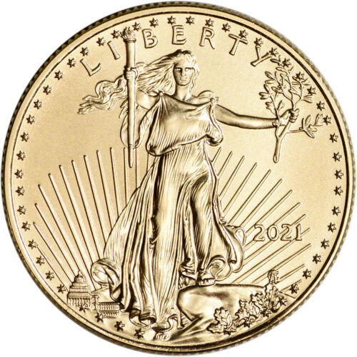 2021 American Gold Eagle 1/2 Oz $25 - Bu