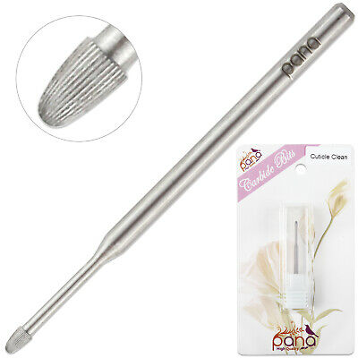 Professional Silver Cuticle Clean Safety Carbide Nail Drill Bit Medium Grit