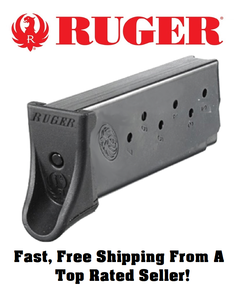 Ruger Lc9/lc9s/ec9s 9mm Pistol Extended 7 Round Oem Magazine/mag/clip 90363  1a