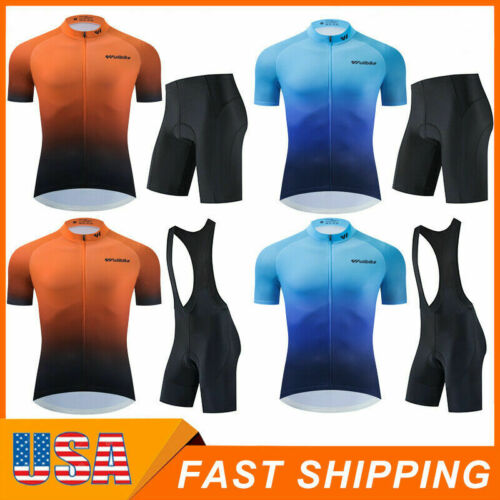 2020 Men Cycling Jersey Bib Shorts Set Bike Clothing Bicycle Short Sleeve Outfit
