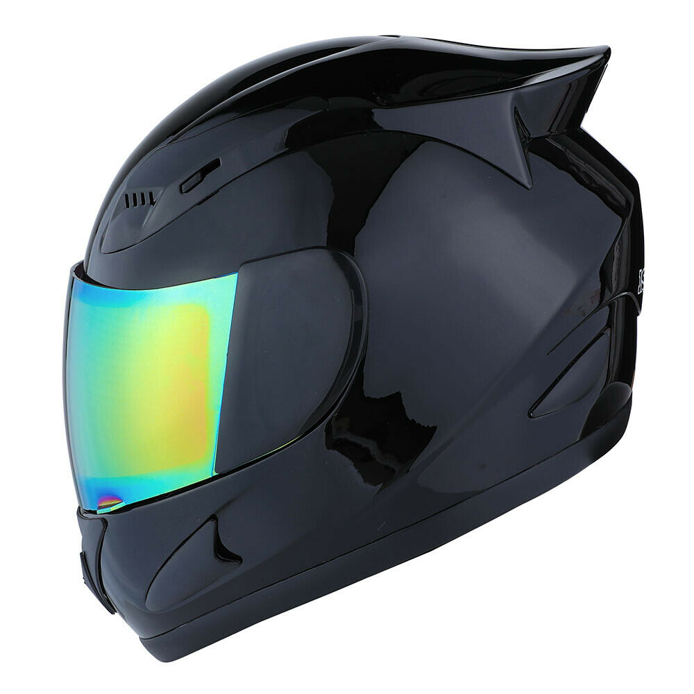 New 1storm Dot Motorcycle Street Bike Full Face Helmet Mechanic Glossy Black